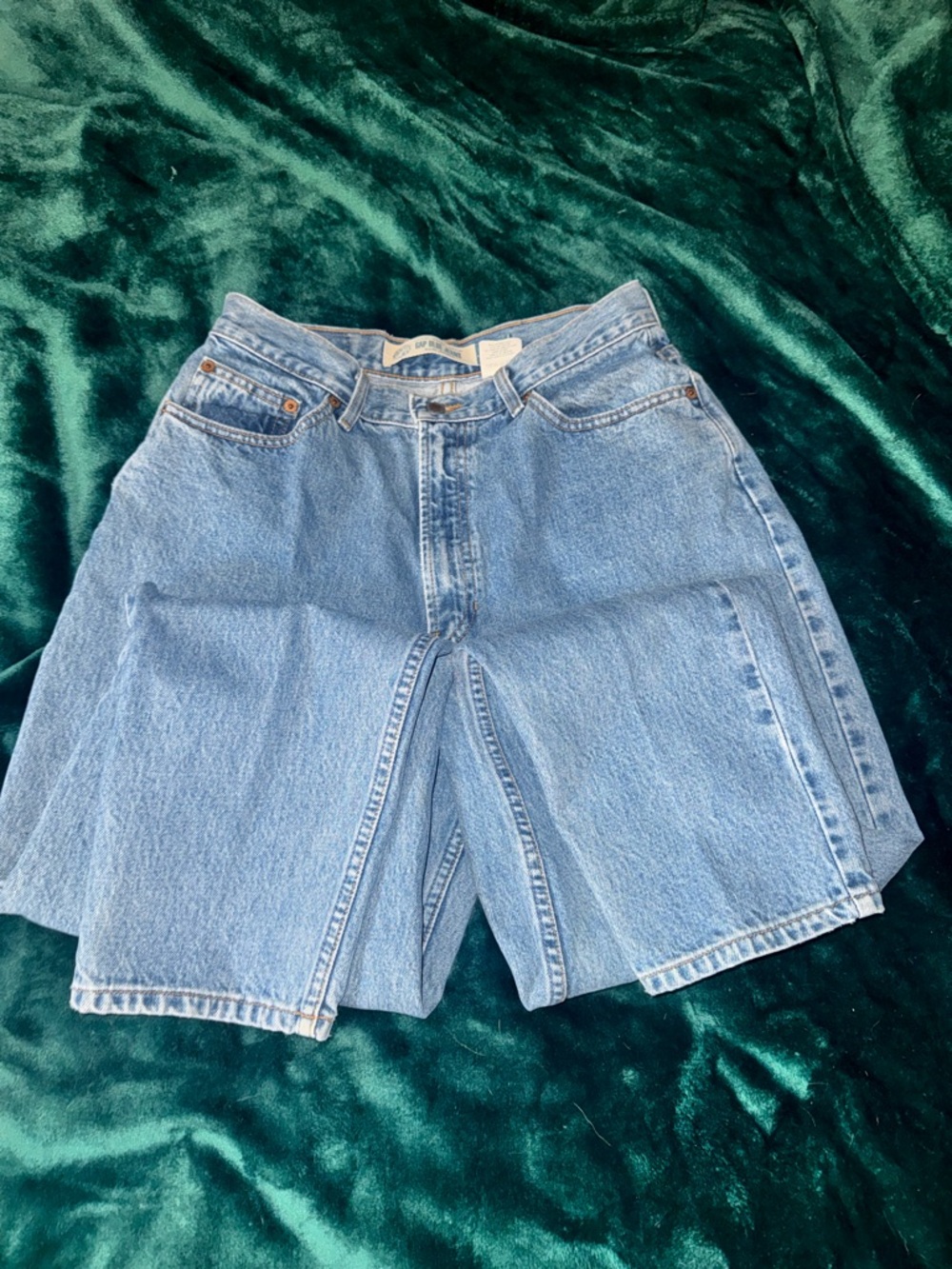 Vintage Gap Blue Jeans No. 9 Reverse Fit High Rise Tapered Leg - Size 12 Ankle - Picture 2 of 5